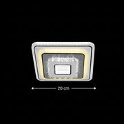 Żyrandol kryształowy LED MITA 39W, 20x20cm, kwadratowy, światło zimne/ciepłe/neutralne, białe żyrandole LED Domyślny tytuł Alessandro Design