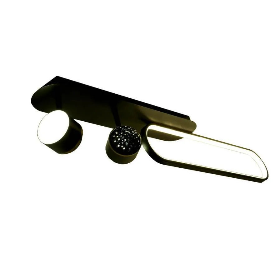 Żyrandol LED MEISSUN 44W, liniowy, światło zimne/ciepłe/neutralne, czarny żyrandol LED domyślny tytuł Alessandro Design