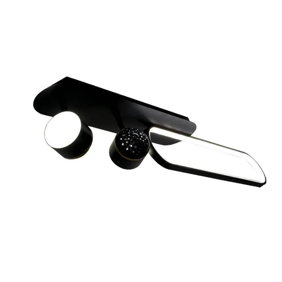 Żyrandol LED MEISSUN 44W, liniowy, światło zimne/ciepłe/neutralne, czarny żyrandol LED domyślny tytuł Alessandro Design