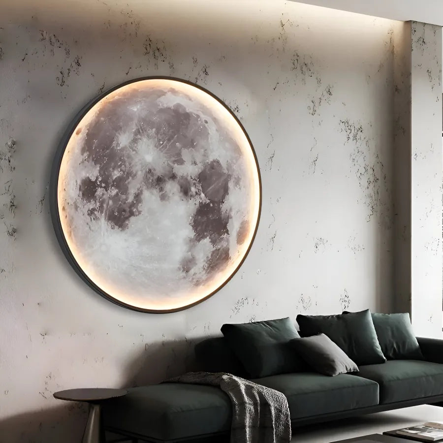 Księżyc Dekoracyjny kinkiet LED 54W Średnica 80CM Ciepłe, neutralne, zimne światło 3000/4000/6000K Żyrandole LED z pilotem Domyślny tytuł Alessandro Design