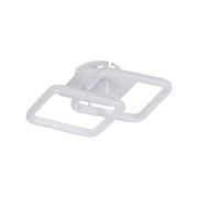 Żyrandol LED LILIA 20W, 2 Kwadraty, Światło Zimne/Ciepłe/Neutralne, Biały