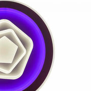 Żyrandol LED z pilotem MEIRA RGB, 180W, światło zimne/ciepłe/neutralne, możliwość przyciemniania, białe żyrandole LED z pilotem Domyślny tytuł Alessandro Design