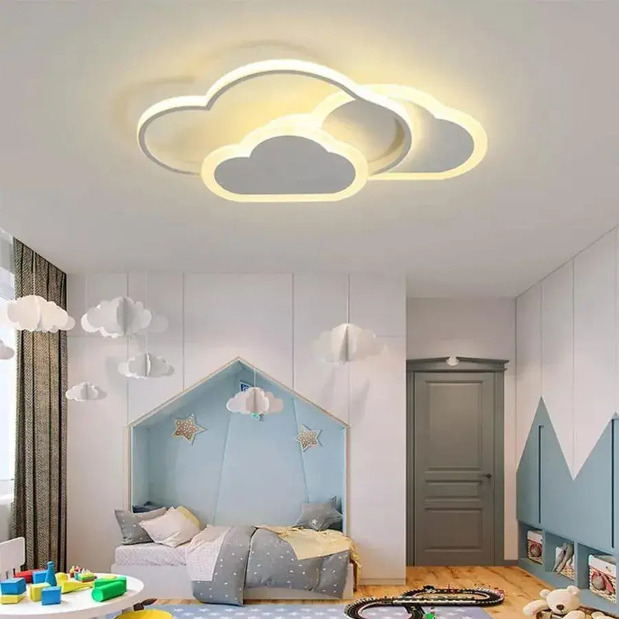 Żyrandol LED RIOKO z pilotem, 48 W, 3 chmury, światło zimne/ciepłe/neutralne, możliwość przyciemniania, białe żyrandole LED z pilotem Domyślny tytuł Alessandro Design