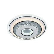 Żyrandol kryształowy LED SERILDA 40W, średnica 20cm, światło zimne/ciepłe/neutralne, biały