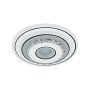 Żyrandol kryształowy LED SERILDA 40W, średnica 20cm, światło zimne/ciepłe/neutralne, biały