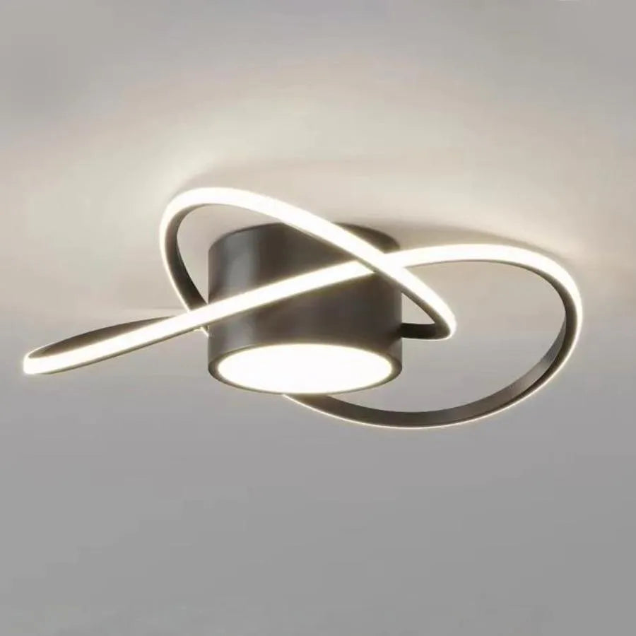 Żyrandol LED MIMA 30W, światło zimne/ciepłe/neutralne, czarne żyrandole LED Domyślny tytuł Alessandro Design
