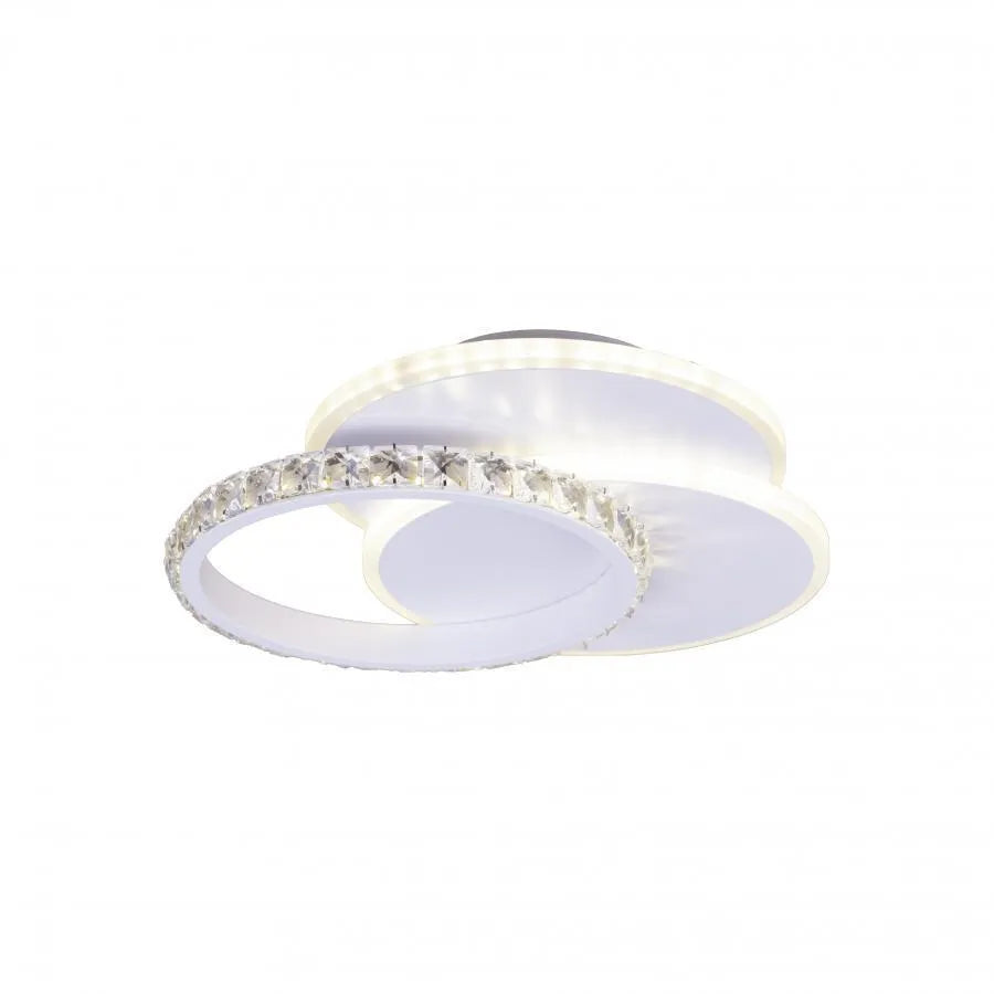 Żyrandol kryształowy LED SOFIA 24W, światło zimne/ciepłe/neutralne, żyrandol LED biały Domyślny tytuł Alessandro Design