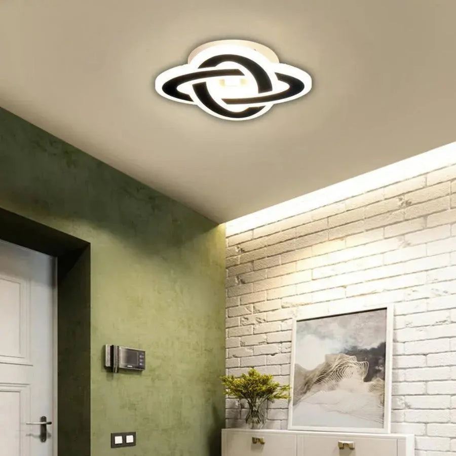 Żyrandol LED CRINELLA 44W, średnica 23cm, światło zimne/ciepłe/neutralne 3000K/4000K/6000K, czarne, metalowe i akrylowe żyrandole LED tytuł domyślny Alessandro Design