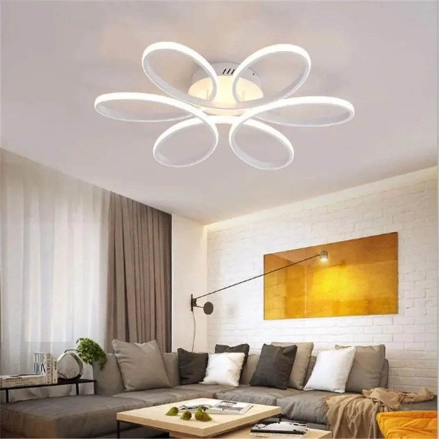 Żyrandol LED z pilotem AYDA 116W, falisty, światło zimne/ciepłe/neutralne, możliwość przyciemniania, biały Żyrandol LED z pilotem Domyślny tytuł Alessandro Design