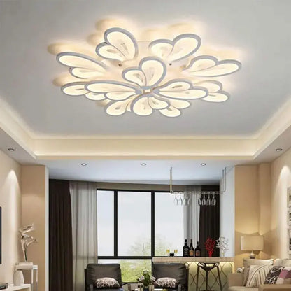 Żyrandol LED z pilotem BLOSSOM 146W, 12 płatków, światło zimne/ciepłe/neutralne 3000k/4000k/6000k, możliwość przyciemniania, biały żyrandol LED z pilotem Domyślny tytuł Alessandro Design