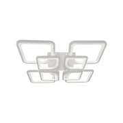 Żyrandol LED z pilotem ZOE 138W, 8 kwadratów, światło zimne/ciepłe/neutralne, możliwość przyciemniania, biały Żyrandol LED z pilotem Domyślny tytuł Alessandro Design