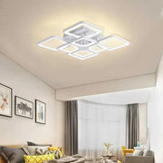 Żyrandol LED z pilotem ZOE 138W, 8 kwadratów, światło zimne/ciepłe/neutralne, możliwość przyciemniania, biały Żyrandol LED z pilotem Domyślny tytuł Alessandro Design