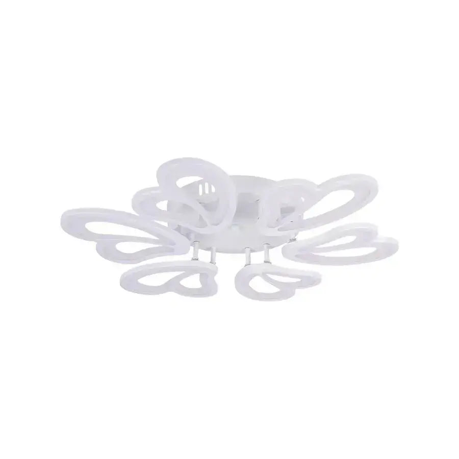 Żyrandol LED z pilotem BLOSSOM 78W, 6 płatków, średnica 60cm, światło zimne/ciepłe/neutralne, możliwość przyciemniania, biały żyrandol LED z pilotem Domyślny tytuł Alessandro Design