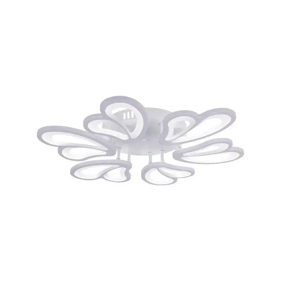 Żyrandol LED z pilotem BLOSSOM 78W, 6 płatków, średnica 60cm, światło zimne/ciepłe/neutralne, możliwość przyciemniania, biały żyrandol LED z pilotem Domyślny tytuł Alessandro Design