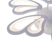 Żyrandol LED z pilotem BLOSSOM 78W, 6 płatków, średnica 60cm, światło zimne/ciepłe/neutralne, możliwość przyciemniania, biały żyrandol LED z pilotem Domyślny tytuł Alessandro Design