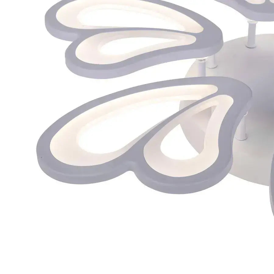 Żyrandol LED z pilotem BLOSSOM 78W, 6 płatków, średnica 60cm, światło zimne/ciepłe/neutralne, możliwość przyciemniania, biały żyrandol LED z pilotem Domyślny tytuł Alessandro Design