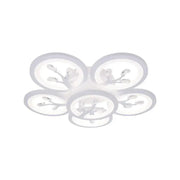 Żyrandol LED z pilotem i kryształem DAISY 78W, 6 elementów, światło zimne/ciepłe/neutralne, możliwość przyciemniania, biały Żyrandol LED z pilotem Domyślny tytuł Alessandro Design