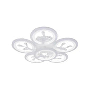 Żyrandol LED z pilotem i kryształem DAISY 78W, 6 elementów, światło zimne/ciepłe/neutralne, możliwość przyciemniania, biały Żyrandol LED z pilotem Domyślny tytuł Alessandro Design
