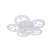 Żyrandol LED z pilotem i kryształem DAISY 78W, 6 elementów, światło zimne/ciepłe/neutralne, możliwość przyciemniania, biały Żyrandol LED z pilotem Domyślny tytuł Alessandro Design