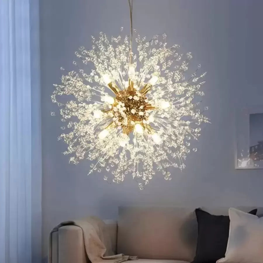 Kryształowy żyrandol Schönbrunn, 12x G9, średnica 60 cm, błyszczące złoto, regulowana wysokość Nowoczesne żyrandole Domyślny tytuł Alessandro Design