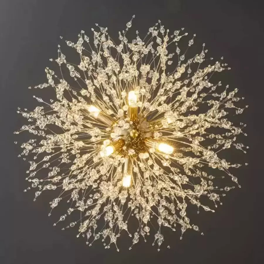 Kryształowy żyrandol Schönbrunn, 9x G9, średnica 50 cm, błyszczące złoto, regulowana wysokość Nowoczesne żyrandole Domyślny tytuł Alessandro Design