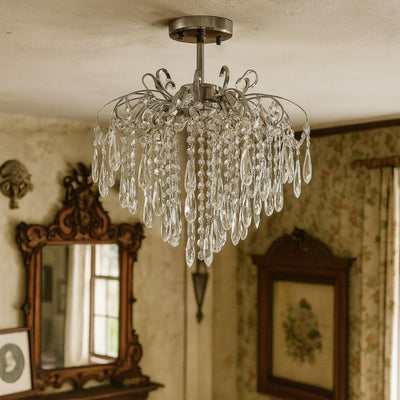 Żyrandol Kryształowy EDINBURGH Eleganza, 5xE27, średnica 47cm, Błyszczący Chrom