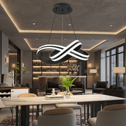 Zawieszany żyrandol LED z pilotem INFINITY LOOP 61W, światło zimne/ciepłe/neutralne, możliwość przyciemniania, czarny, żyrandole LED z regulacją wysokości z pilotem Domyślny tytuł Alessandro Design