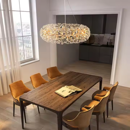 Żyrandol Kryształowy SEGOVIA Magno 12x E14, Średnica 60cm, Błyszczące Złoto, Regulowana Wysokość Żyrandole Kryształowe Domyślny Tytuł Alessandro Design