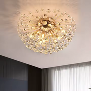 Żyrandol kryształowy MINUE, 4x G9, średnica 35cm, błyszczące złote żyrandole kryształowe Domyślny tytuł Alessandro Design