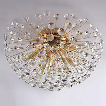 Żyrandol kryształowy MINUE, 4x G9, średnica 35cm, błyszczące złote żyrandole kryształowe Domyślny tytuł Alessandro Design
