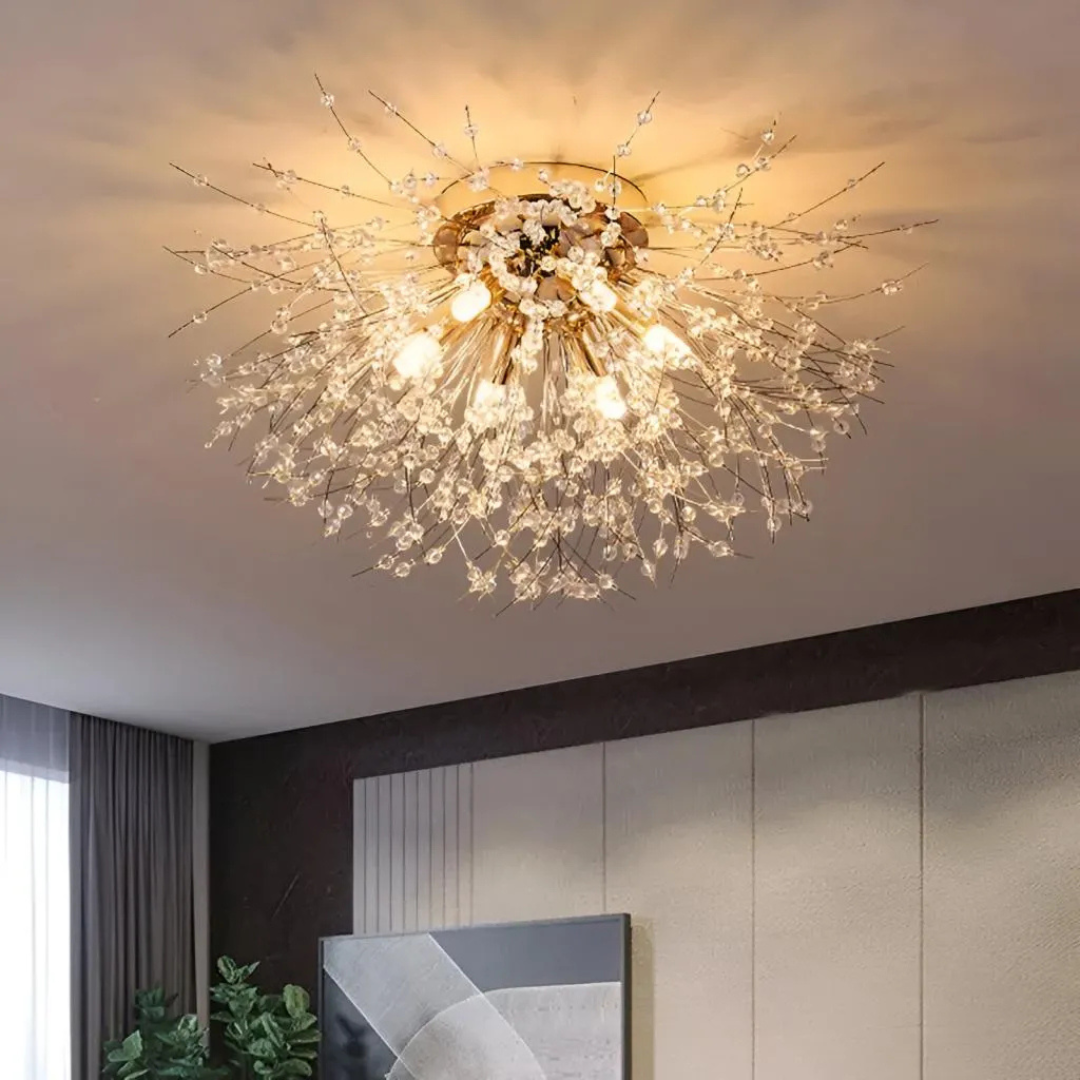 Żyrandol kryształowy RONDO Vivace, 6x G9, średnica 50 cm, błyszczące złote żyrandole kryształowe Domyślny tytuł Alessandro Design