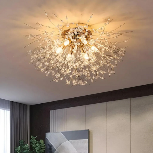 Żyrandol kryształowy RONDO Vivace, 6x G9, średnica 50 cm, błyszczące złote żyrandole kryształowe Domyślny tytuł Alessandro Design