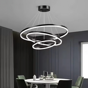 Żyrandol wiszący LED PAGANO 95W, światło zimne/ciepłe/neutralne, czarny, regulowana wysokość Nowoczesne żyrandole Domyślny tytuł Alessandro Design