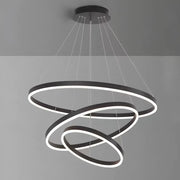 Żyrandol wiszący LED PAGANO 95W, światło zimne/ciepłe/neutralne, czarny, regulowana wysokość Nowoczesne żyrandole Domyślny tytuł Alessandro Design