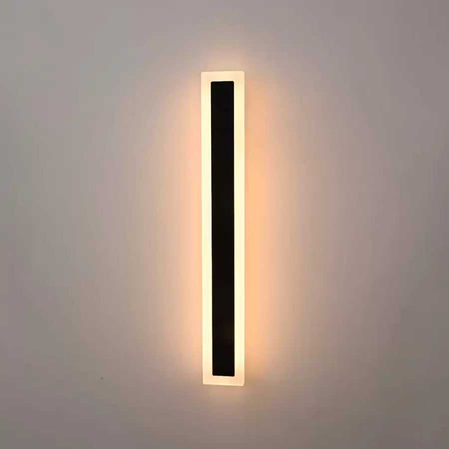 Kinkiet zewnętrzny LED Mack, długość 60 cm, 8 W, IP65, metal, liniowy, czarny Kinkiety zewnętrzne Domyślny tytuł Alessandro Design