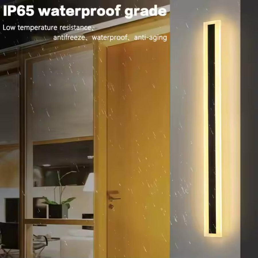 Kinkiet zewnętrzny LED Mack, długość 60 cm, 8 W, IP65, metal, liniowy, czarny Kinkiety zewnętrzne Domyślny tytuł Alessandro Design