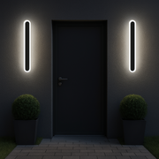 SUHA Zewnętrzny kinkiet LED, długość 30 cm, 4 W, IP65, metal, liniowy, czarny kinkiety zewnętrzne Domyślny tytuł Alessandro Design