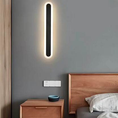 SUHA Zewnętrzny kinkiet LED, długość 30 cm, 4 W, IP65, metal, liniowy, czarny kinkiety zewnętrzne Domyślny tytuł Alessandro Design