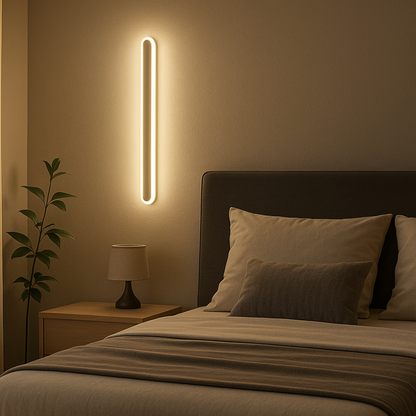 SUHA Zewnętrzny kinkiet LED, długość 50 cm, 6 W, IP65, metal, liniowy, biały kinkiety zewnętrzne Domyślny tytuł Alessandro Design