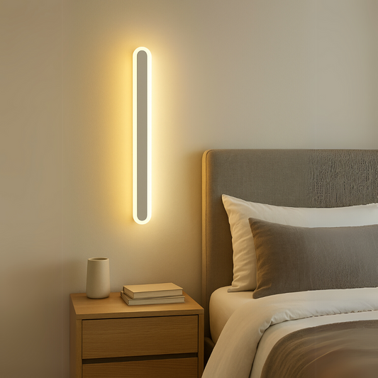 SUHA Zewnętrzny kinkiet LED, długość 60 cm, 8 W, IP65, metal, liniowy, biały kinkiety zewnętrzne Domyślny tytuł Alessandro Design