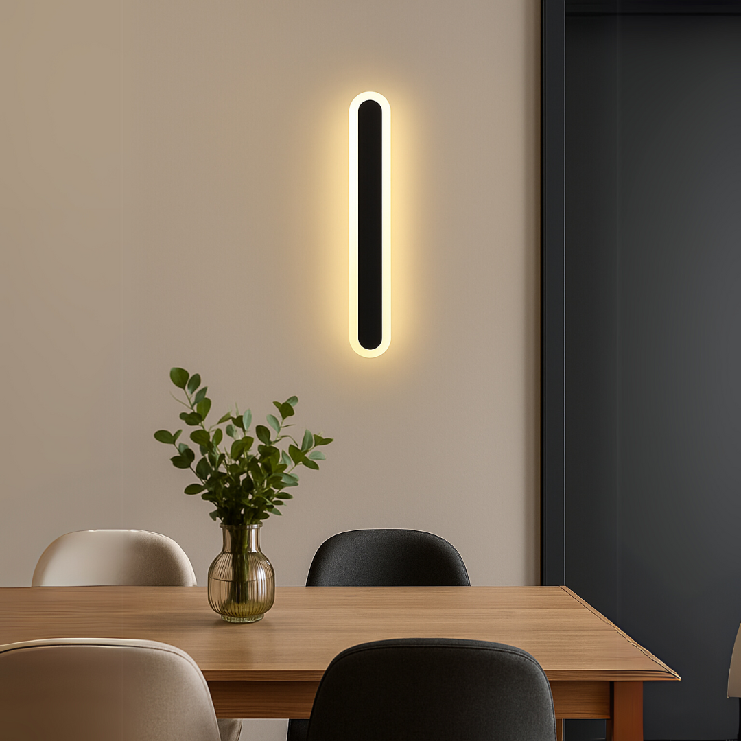 SUHA Zewnętrzny kinkiet LED, długość 70 cm, 10 W, IP65, metal, liniowy, czarny kinkiety zewnętrzne Domyślny tytuł Alessandro Design