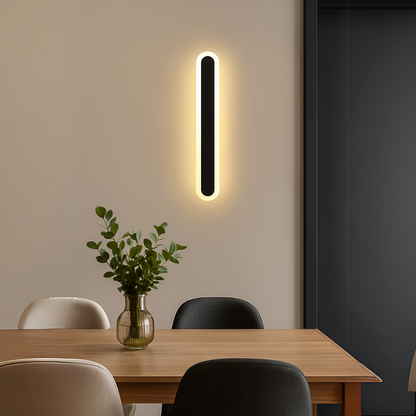 SUHA Zewnętrzny kinkiet LED, długość 70 cm, 10 W, IP65, metal, liniowy, czarny kinkiety zewnętrzne Domyślny tytuł Alessandro Design