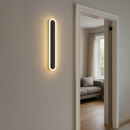 SUHA Zewnętrzny kinkiet LED, długość 70 cm, 10 W, IP65, metal, liniowy, czarny kinkiety zewnętrzne Domyślny tytuł Alessandro Design