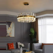Żyrandol LED CASERTA Regalis z pilotem, 95 W, możliwość przyciemniania, średnica 80 cm, złote żyrandole LED z pilotem Domyślny tytuł Alessandro Design