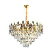 Żyrandol Kryształowy ALHAMBRA Eleganza 8x E14, Średnica 50cm, Błyszczące Złoto, Regulowana Wysokość Żyrandol Kryształowy Domyślny Tytuł Alessandro Design