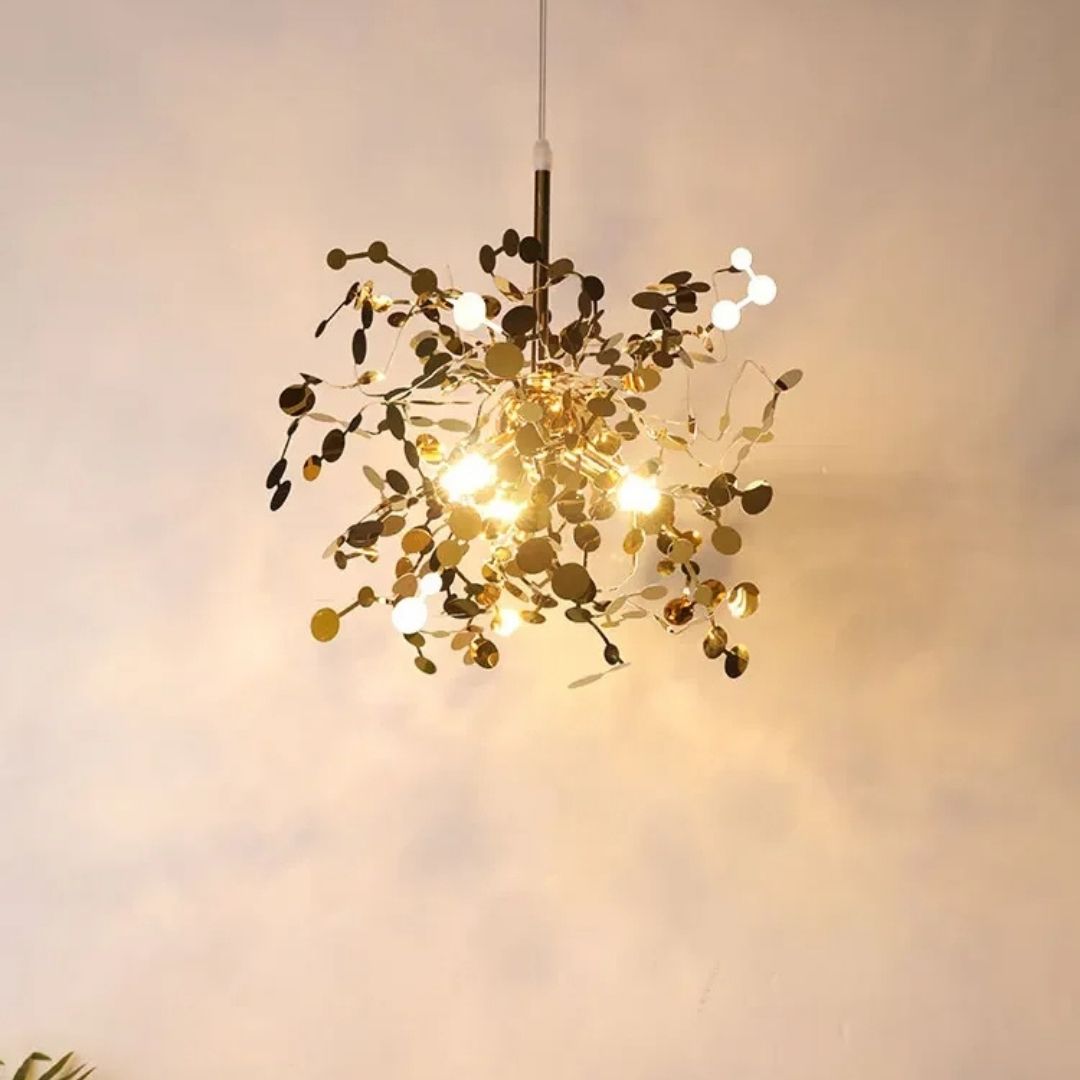 Nowoczesne Kandelabry, CAPRICIO Allegro, 2xE14, Średnica 40cm, Złote, Regulowana Wysokość Nowoczesne Kandelabry Domyślny Tytuł Alessandro Design