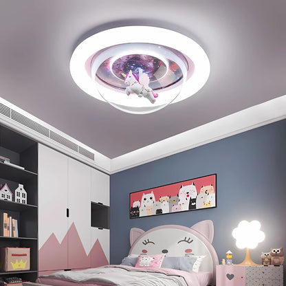 Żyrandol LED UNICORN, 60 W, 50 cm, światło zimne/ciepłe/neutralne, różowe żyrandole dla dzieci Domyślny tytuł Alessandro Design