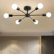 Żyrandol Mikkos 6XE27, średnica 49cm, Czarne Nowoczesne Żyrandole Domyślny Tytuł Alessandro Design