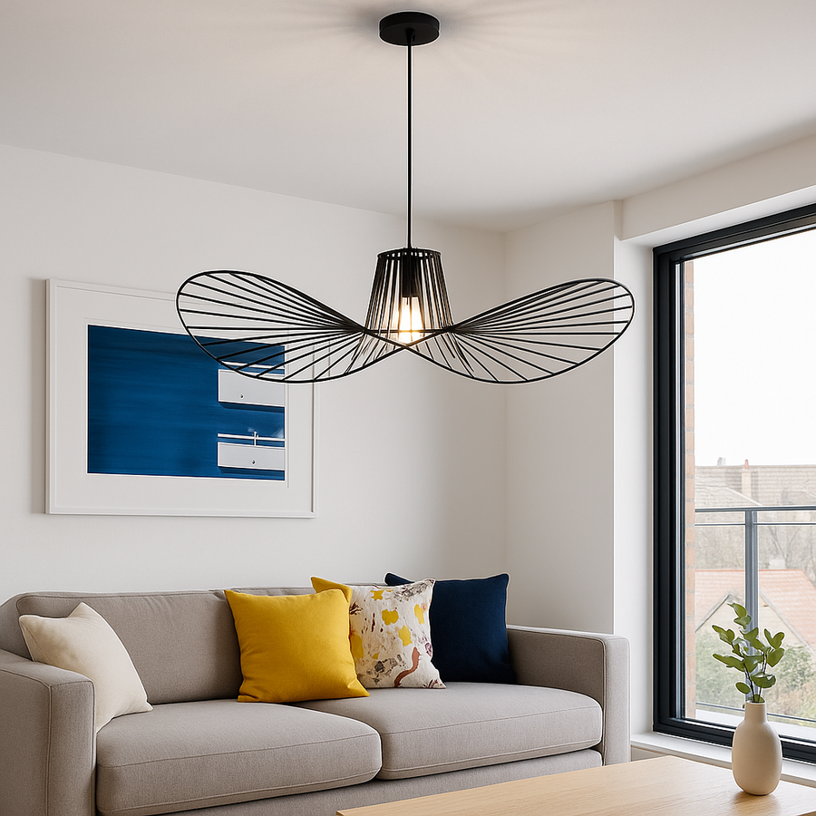 Żyrandol wiszący ELIAS 60 cm, 1x E27, metal, regulowana wysokość, czarne nowoczesne żyrandole Domyślny tytuł Alessandro Design
