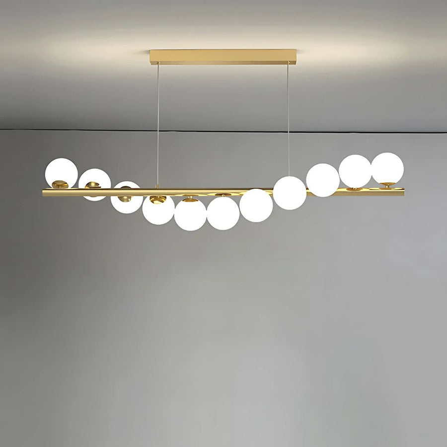 Żyrandol do przedpokoju LOFT, 11x G9, złoty biały, metal, regulowana wysokość, eleganckie nowoczesne żyrandole domyślny tytuł Alessandro Design